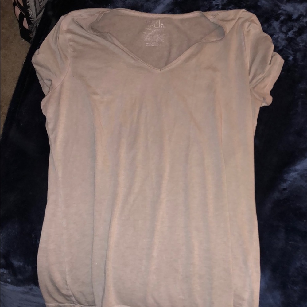 Faded green T-shirt